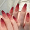 Boloshine 20pcs Tiras de Uñas de Gel Semicurado, Autoadhesivas Pegatina de Esmalte de Uñas de Gel, Adhesivos para Uñas de Gel Incluye Lima de Uñas y Palo - Coral Rojo