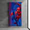 SUN CITY Spiderman Kinder Badetuch, Strandtuch, 100% Baumwolle, 140x70 cm, saugfähig, für Bad, Strand oder See (Dunkelblau)
