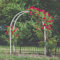 Arche De Jardin Exterieur, Treillis D'Arche en Fer Forgé Lourd pour Plantes Grimpantes, Tonnelle De Mariage pour Cérémonie Et Décor De Fête(80cm W x 200cm H x 40cm)