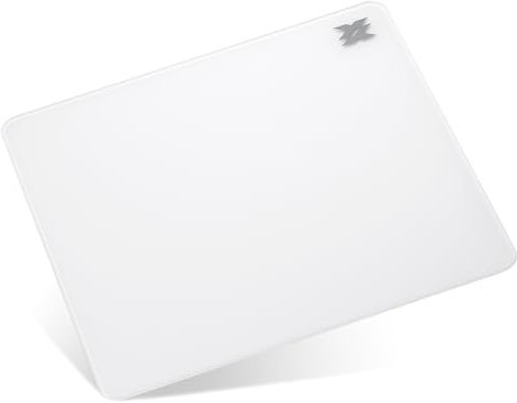 LTC Glass Gaming Mouse Pad, Ultra-Smooth Micro-Etched Surface Mousepad, Improved Precision & Speed, Tempered Glass, Impact & Scratch Resistant, Anti-Slip High-Density Silicone Rubber Base, 11.8X11.8in