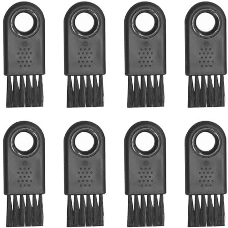 8 Stück Reinigungspinsel,Haar Bürste Reinigung Set,Rasierer Reinigungsbürste Schwarz,Kleine Bürsten zum Reinigen,Mini Bürste für Entfernen Elektrischen Scherköpfen Bartreste und Staub