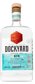 Copper Rivet Dockyard Gin - Premium Hand Crafted London Dry 70cl 40% ABV, Small Batch, Specially Selected Artisan Botanicals - Italian Juniper Berries & Elderflower