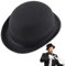 Black Bowler Hat | Classic Bowler Hat Men | Casual Victorian Style Satin Chaplin Hat | Magician Steampunk Cosplay Costume Accessories | Fancy Dress Christmas Bowler Hats For Men