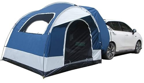 HIPATU SUV Heckzelt für Camping für Tesla Model Y 2021 2022 2023, Autozelt Vorzelt Heckklappenzelt Wasserdicht Auto Zelt für Heckklappe, Auto-Outdoor-Reisezubehör