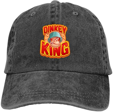 Dinkey King Baseballmützen Peaked Cap Kong Donkey Game Sun Shade Hüte für Männer