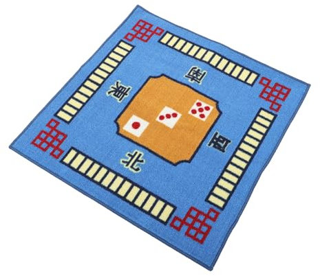 Toyvian 1pièce Tapis De Jeu Antidérapant Feutre pour Mahjong Couverture De Table De Jeu Classique avec Design Chinois Le Bruit Et Friction pour Jeux De Société Et Domino