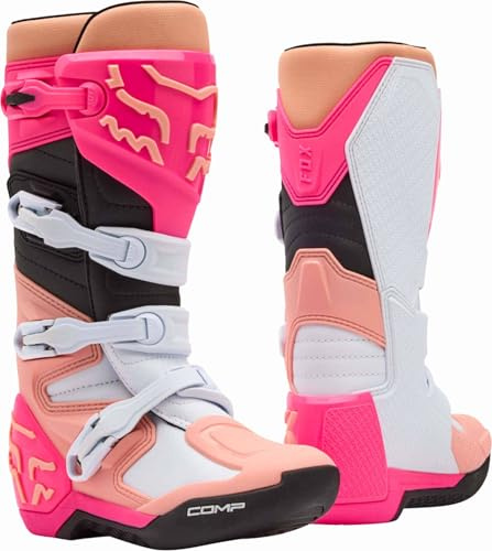FOX W Comp Damen Motocross Stiefel, weiß/pink, 6