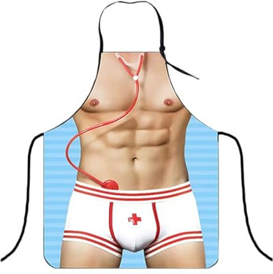 TPZORJX Lätzchen Erwachsene Lustig,Sexy Schürze,schürze nackter mann，lustige Neuheit,Lustige Lätzchen für Männer Waschbar Lätzchen für Erwachsene Lustig Kleiderschutz Erwachsene für Party Geschenke