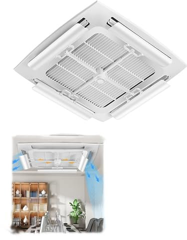 Generisch 4-teiliges Kit for zentrale Klimaanlagen, einstellbare Luftstromdecke, Anpassung der Luftstromrichtung for über Kopf montierte zentrale Klimaanlagen