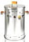 Barril Barbacoa Grande 38 Libras (19 Kilos) Humo Barriles EU – Hasta 30 Personas – Acero Inoxidable 304 y 430, Cocción sin Humo, Parrilla Abatible y Termómetro