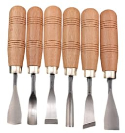 KIXZSAZ 6 Stück Holzgravur Meißel Professionelles Zuhause Factorial DIY Gravur Holzbearbeitung Formgebung Handwerkzeug Holzarbeiter