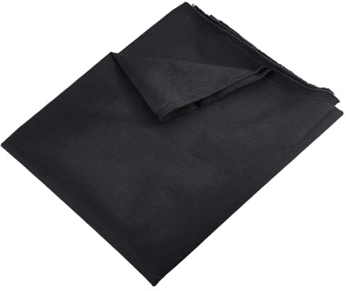 AHANDMAKER Wasserfester Canvas Stoff als Meterware 900D Polsterstoff Zum Nähen von Stühlen Terrassenkissen Sunbrella Handtaschenstoff Für Den Innen Und Außenbereich 1.7 Yard Schwarz