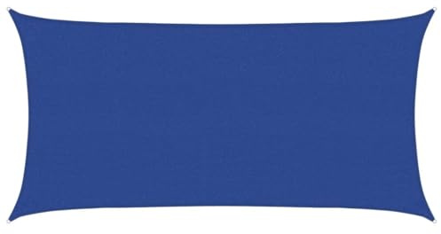 Brise-vue latéral pour balcon - Voile d'ombrage - 160 g/m² - Bleu - 2,5 x 4,5 m - Pour balcon, terrasse, jardin