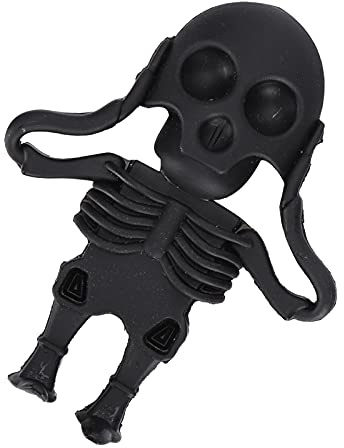 Cuifati Cartoon Black Skull U Disk High Speed Flash Drive for Data Storage & Sharing for & Mac Users Made of ABS Material (32GB)