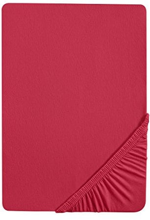 biberna Feinjersey-Spannbetttuch 0077144 Rubin 1x 140x200 cm - 160x200 cm