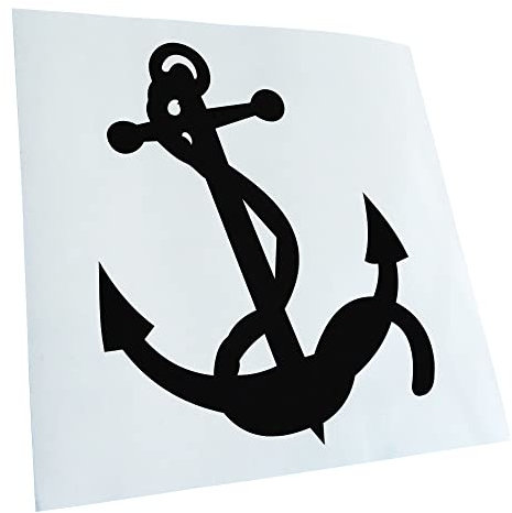 Kiwistar Autoaufkleber - Anker Aufkleber für Auto, Laptop, Fahrrad, LKW, Motorrad Mehrfarbig JDM Decal Racing