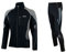 Airtracks Herren Winter Fahrradtrikot Langarm Set Pro-T - Thermo Fahrradhose Lang - Thermo Radtrikot Langarm Atmungsaktiv Reflektoren Wram Fleece -Schwarz-Grau - L