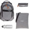 4 Teile Set Rucksack Elephant Hero Signature Schulrucksack + Mäppchen + Beutel + Flasche rbmf (Two Tone Grey (grau/anthrazit))