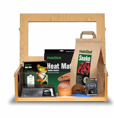 HabiStat Hatching Snake Starter Kit in Oak