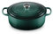 Le Creuset Cocotte ovale Signature en fonte émaillée, 6,75 qt, Artichaut