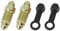 F FIERCE CYCLE 2Pcs M10x1.25mm Banjo Boulon Vis de Purge Frein avec Capuche pour Motocyclette