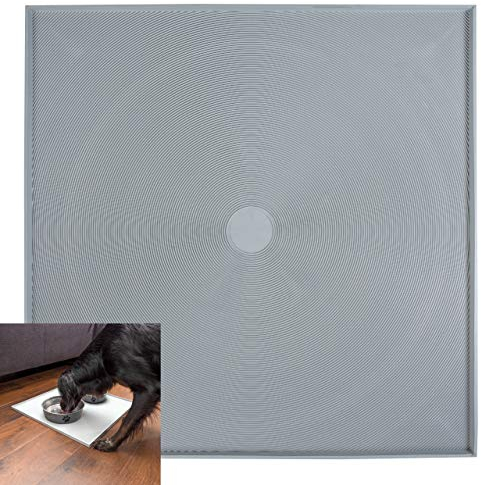 proventa® Antirutsch-Matte mit Rand 50 x 50 cm, Made in Germany, quadratisch, für Haushalt, KFZ, Tierhalter