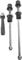 OUKENS Aluminum Alloy Road Bike Anti Theft Quick Release Secure Lock Skewers Set Cycling Wheels Locking(Black)