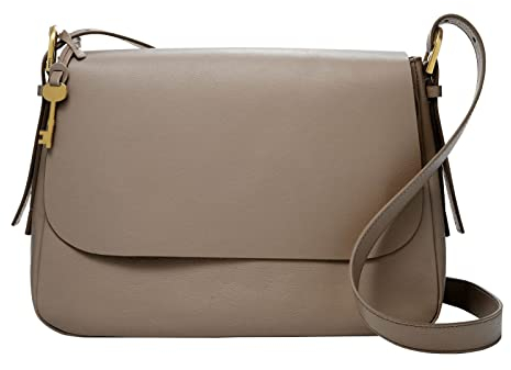 Fossil Tasche für Frauen Harper, Leder Klappe Crossbody graystone 31.75cm L x 10.795cm B x 24.13cm H ZB1568788