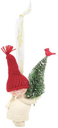Department 56 Snowbabies Kleiner Weihnachtswichtel zum Aufhängen, 11,4 cm, Mehrfarbig