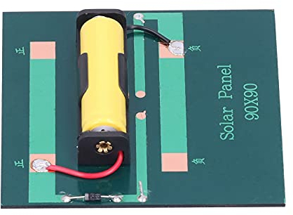 Cargador de Panel Solar, Placa de Carga Solar 1W DC2V Energía de Oblea de Polisilicio para Cargar para Exteriores para Baterías Aa de 1.2V Fuente de Alimentación para el Hogar