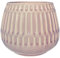 Nordring Retro Übertopf Vintage Pflanztopf für Zimmerplanzen Blumentopf Riff L (16,5 cm ø), rosa, Keramik