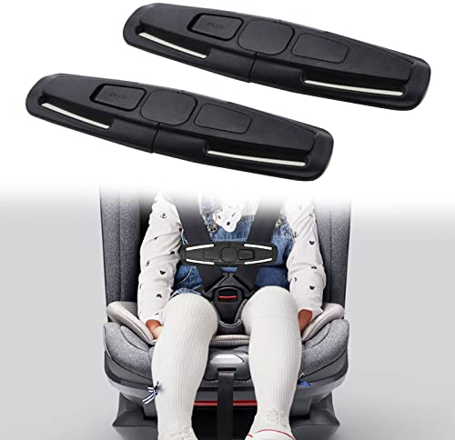 Abschnallschutz Kinder,Abschnallschutz,Abschnallschutz Kindersitz,Clip Gurt,Sicherheitsclip,Sicherheitsclip Kindersitz,für Autositz,Kinderwagen und Hochstuhl,Schwarz,2 Stk
