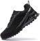 Kricely Scarpe da Trail Running Uomo Outdoor Leggero Traspirante Scarpe da Passeggio Moda Multicolore Trekking Fitness Running Sneakers（Nero 40）