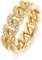 JETTE Damen-Damenring 925er Silber 40 Zirkonia 55 Gelbgold 32022001