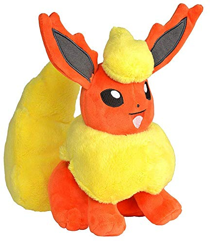 Pokémon Auswahl Pokemon Plüsch-Figuren | 20 cm Plüsch-Tier | Stofftier | Kuscheltier, Plüsch:Flamara