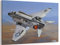 F-4 Flugzeug Leinwand Wandkunst Drucke Boeing F-4 Phantom II Kampfjet Poster Luftfahrt Wandkunst Dekor US Air Force Bild Kunstwerk Militärflugzeug Dekoration für Männer Jungen Zimmer – 30,5 x 40,6 cm