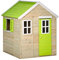 Kangui - Maison de Jardin Enfant extérieur - Cabane en Bois avec Plancher - Toit étanche - Vert et Blanc