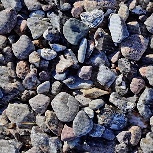 HEKO PANELS Stoff Oxford Wasserdichte Meterware Canvas-Stoff Polyester Stoff Zum Nähen Nähstoffe Möbelstoffe Dekostoffe Handwerken Wasserabweisend Blickdicht Steine 5 Meter 155 x 500 cm