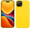 kwmobile Case for iPhone 15 Case - Soft TPU Silicone Cover - Radiant Yellow