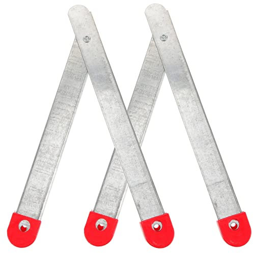 2Pcs 47Cm Folding Ladder Hinge Kit Galvanized Aluminum Ladder Connector with Lock Switch for Step and Attic Ladders