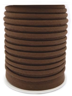 TEXTEX = Piping for Sewing, Decoration, and Crafts. Composition 50% Cotton and 50% Polyester. Total Width of 15mm, Cord of 5mm, and Flap of 10mm. 10 Meter Reel - (Dark Brown)