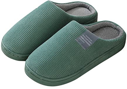 DSQSasahip Zapatillas Mujer Hogar Zapatillas Mujer Invierno Zapatillas Cómodas Zapatillas de Felpa Caliente Forro Zapatos Mujer Interior Invierno Home Slippers, 04 Verde, 36/37 EU