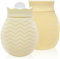 320 ml Kleine Wärmflasche - Mini-Silikon-Wasserbeutel für Wärme-, Hand- und Fußwärmer, ideal bei Menstruationsbeschwerden, Nacken-/Schulterschmerzen, das perfekte(Beige)