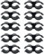 10 morsetti per tubi doppi, in plastica PVC, a forma di U, a doppia porta, per mensole, recinzioni, pannelli, morsetti, diametro 24 mm, nero