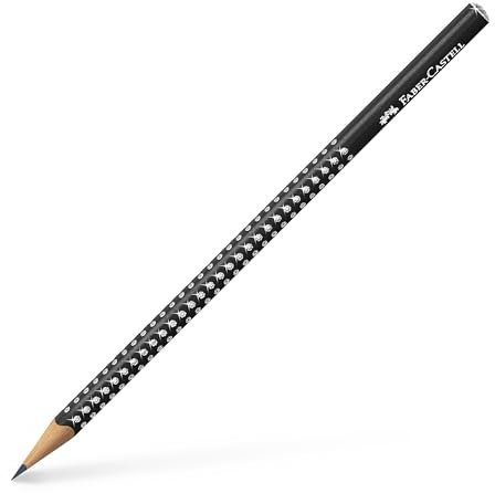 Faber-Castell 118299 - Graphitstift Sparkle Perlglanz, Schwarz