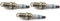 ROBUST 3x Zündkerze für Opel A4 A6 Chevrolet Captiva Epica Evanda Lacetti Leganza Nubira Rezzo Fiat Uno Opel Antara Astra Combo Corsa Kadett Meriva Tigra Vectra Zafira VW Passat 93230927 12129064617