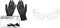 Ritter Premium Nitrilhandschuhe schwarz 100 Stück & 3M Virtua AP Schutzbrille - Augenschutz, UV Schutz - Transparente, kratzfeste Schutzbrille für Industrie und Gewerbe, 26 g leicht