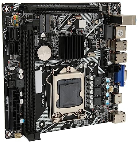Scheda Madre Mini ITX, Scheda Madre PC con Alimentazione Multifase Massima di 16 GB NVME WiFi M.2 LGA 1155 per la Sostituzione
