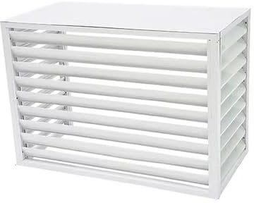 Verkleidung Klimaanlage Außengerät Groß Klima Splitgerät Abdeckung Für Klimaanlage Außen Wärmepumpen Verkleidung, Geeignet Für Externe Klimageräte, Weiß (Color : White, Size : 110 * 80 * 60cm)