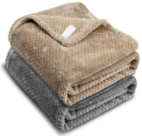 2PCS Flauschige Hundedecke Kuscheldecke Fleecedecken, 70x100cm Super Softe Warme Decke Waschbare & Weiche Fleecedecke, Perfekte Welpendecke kleine Tierdecke für Sofa und Tierbett